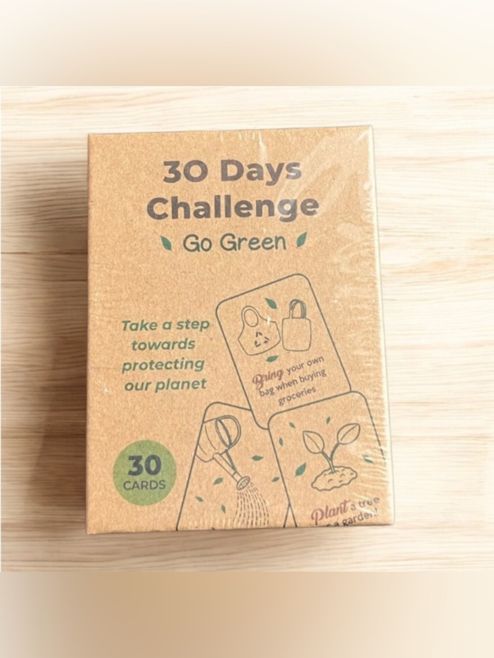 NEW 30 Days Challenge Eco-Friendly Cards Go Green Environmental Activism